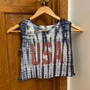 USA tie dye tank